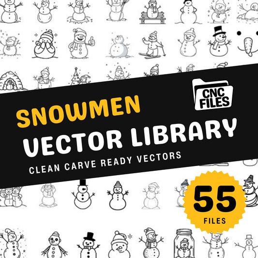 Snowmen CNC Vector Library