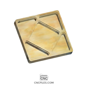 Square V2 Jewellery Box with Acrylic Lid