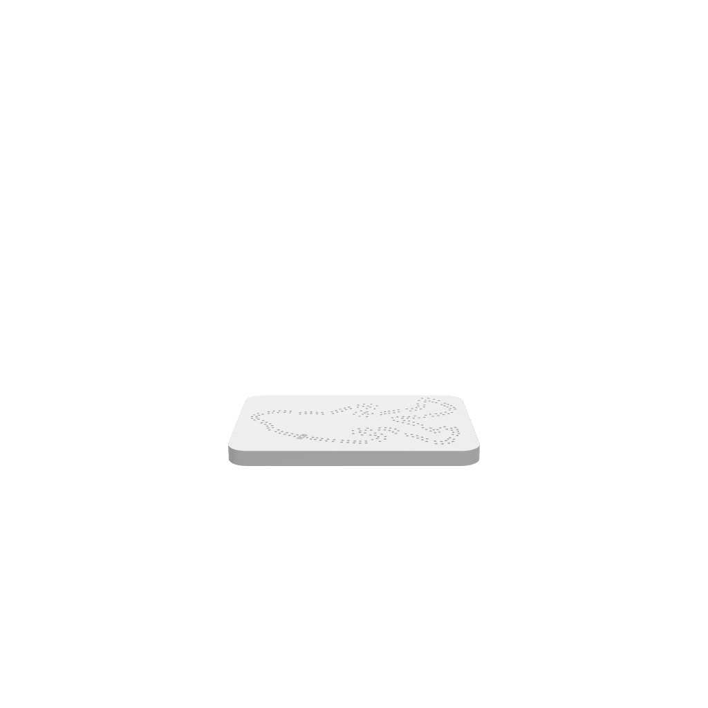 A 3D render of a CNC file showing a 2 Person Sasquatch Cribbage Board with detailed engraved Sasquatch design.