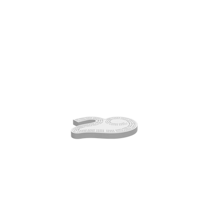 A 3D render of a CNC file showing a 3 Person 29 Cribbage Board with a sleek layout, numbered scoring tracks, and three player sections.
