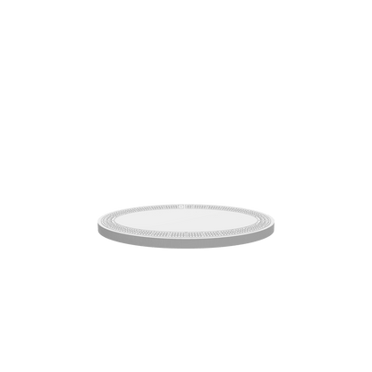 A 3D render of a CNC file showing a 3 Person Oval Standard Cribbage Board featuring three curved tracks and detailed peg holes.