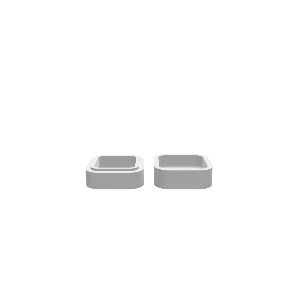 GLB file of a compact jewelry box designed for safe keeping.
