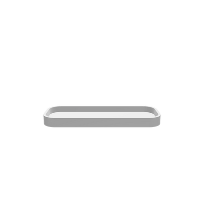 GLB file of tray to hold a rectangular silicone mat. 