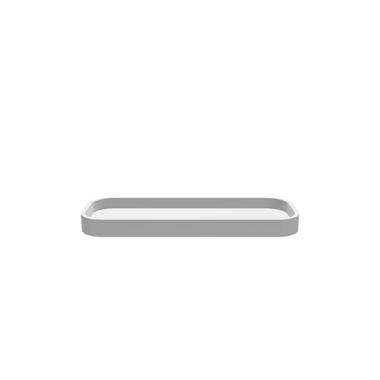 GLB file of tray to hold a rectangular silicone mat. 