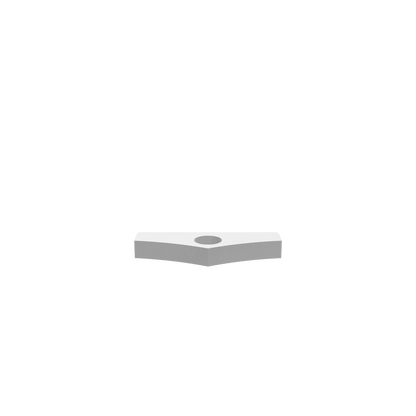 GLB file of rectangular wooden thumb holder for books
