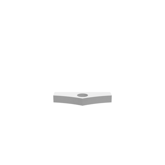 GLB file of rectangular wooden thumb holder for books