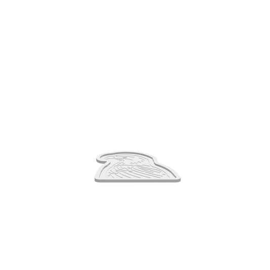 3D render of CNC file showing a Bald Eagle kitchen tray with intricate eagle pattern.