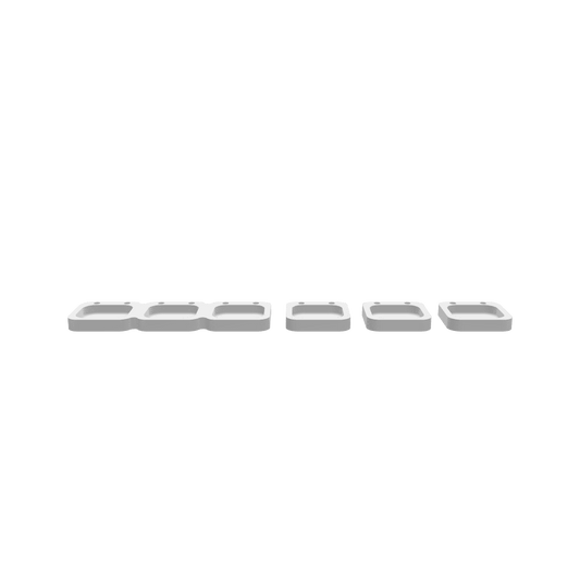 A 3D render of a CNC file showing a Barrel Hinge Triple Box with precise cut patterns for easy assembly.