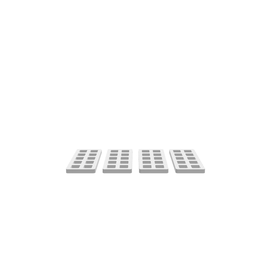 GLB file of a 10-hole bit clip slab organizing and holding drill.