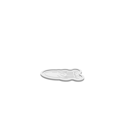 3D render of CNC file showing a Christmas Gnome Tray designed for holiday décor.