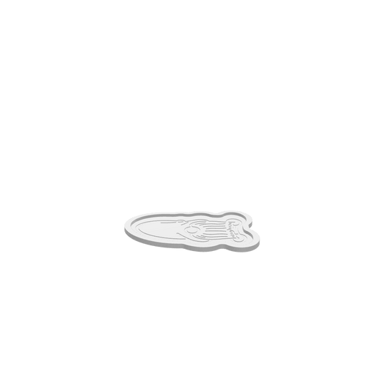3D render of CNC file showing a Christmas Gnome Tray designed for holiday décor.