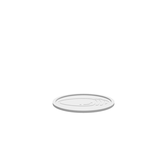 A 3D render of CNC file showing a Christmas Light Bulb engraved Tray design