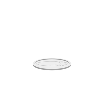 A 3D render of CNC file showing a Christmas Light Bulb engraved Tray design