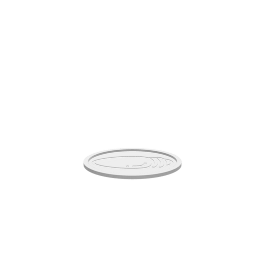A 3D render of CNC file showing a Christmas Light Bulb engraved Tray design