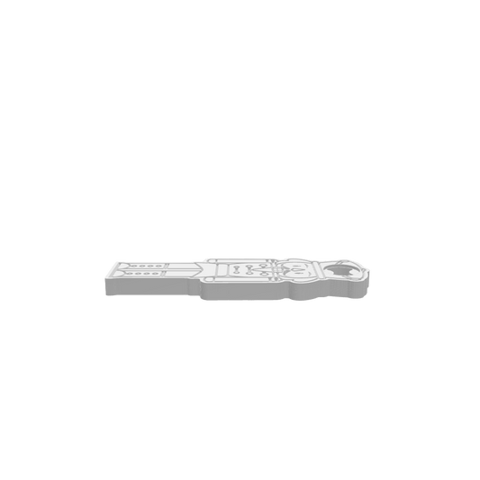 GLB file of a Christmas Nutcracker bottle opener for CNC or 3D printing.