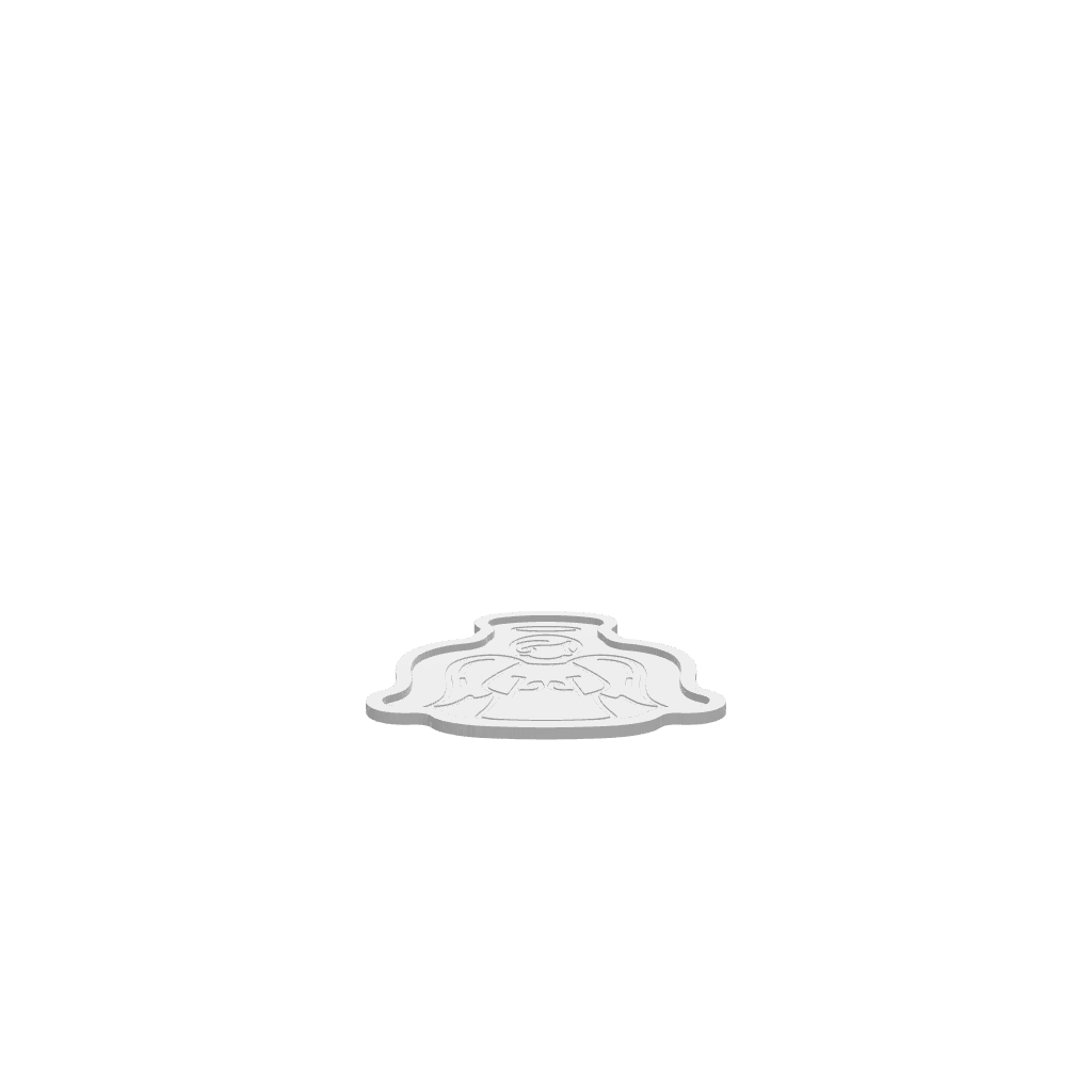 A 3D render of a CNC file showing a Classic Angel Tray with elegant angel details.