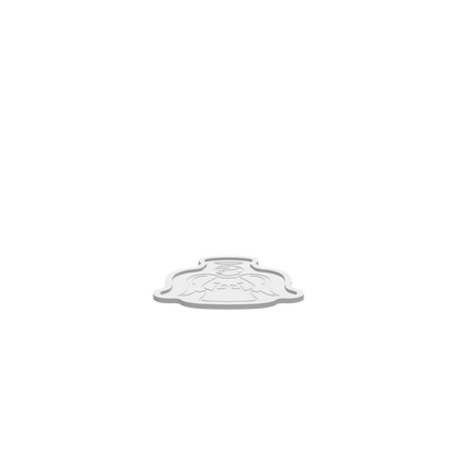 A 3D render of a CNC file showing a Classic Angel Tray with elegant angel details.