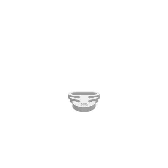 A 3D render of CNC file showing a Diplocaulus One Tripper design with smooth edges and detailed curves.