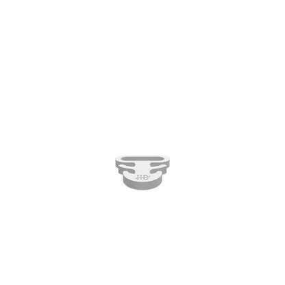 A 3D render of CNC file showing a Diplocaulus One Tripper design with smooth edges and detailed curves.