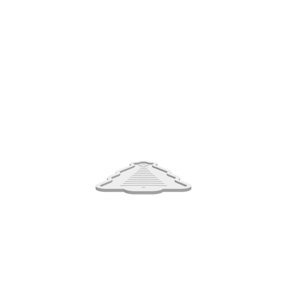 A 3D render of CNC file showing a Christmas Tree Tray design with layered oval shapes