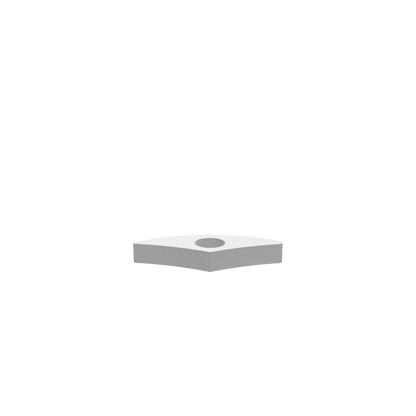 A 3D render of a CNC file showing an Egyptian Thumb Holder with smooth, realistic textures and carved details.