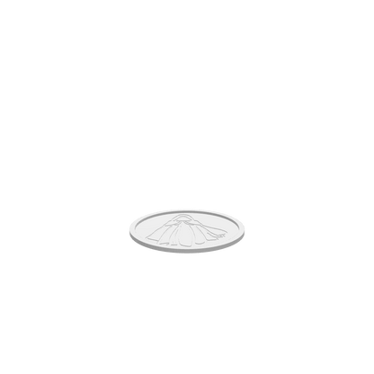 A 3D render of CNC file showing a Floating Cloak Halloween Tray featuring a ghostly cloak shape.