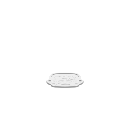 GLB file of "Halloween-themed tray featuring Frankenstein's Monster design, perfect for serving treats or as a spooky decorative piece.