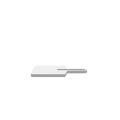 A 3D render of CNC file showing a compact cheese board with a gap handle, ideal for cutting, serving, or presenting cheeses and appetizers.