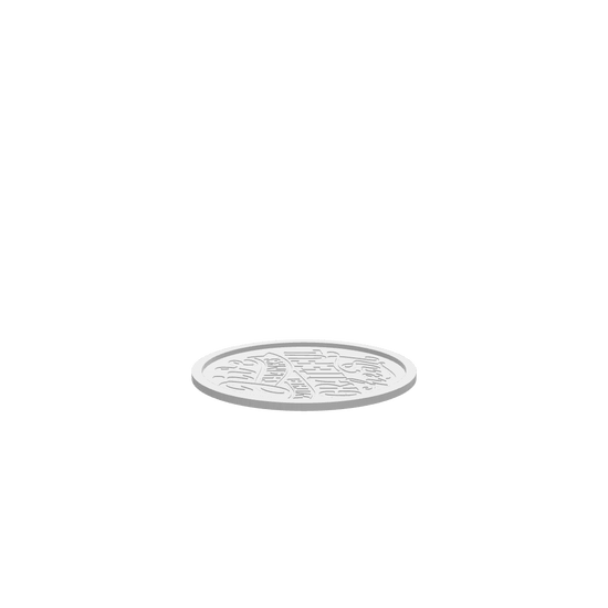 3D render of CNC file showing a Thanksgiving tray with decorative lettering.