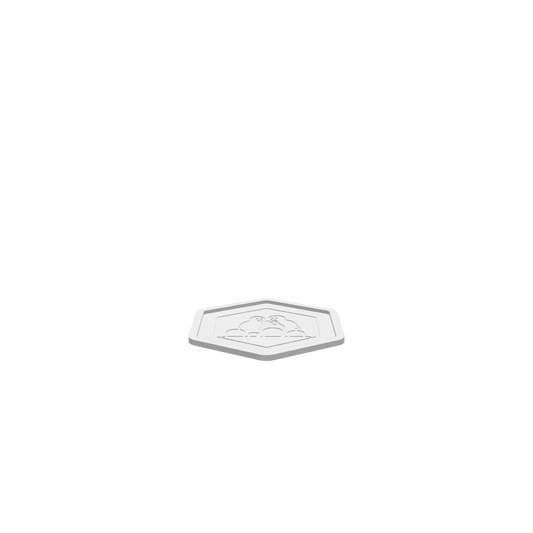 A 3D render of a CNC file showing a Graveyard Ghosts Halloween Tray with carved ghosts and gravestones.