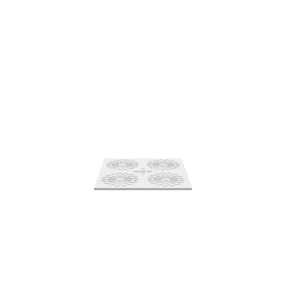 A 3D render of CNC file showing Guilloche Art 7 featuring elegant swirling lines and symmetrical decorative details.