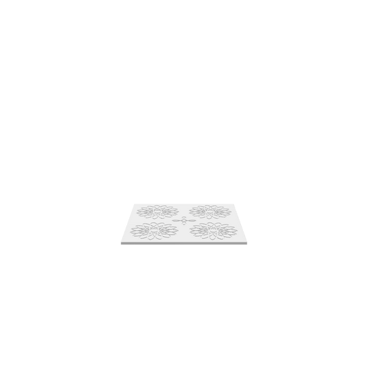 A 3D render of CNC file showing Guilloche Art 7 featuring elegant swirling lines and symmetrical decorative details.