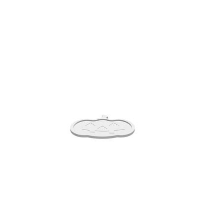 3D render of CNC file showing a Happy Jack-o'-Lantern Halloween Tray featuring a carved pumpkin face engraving