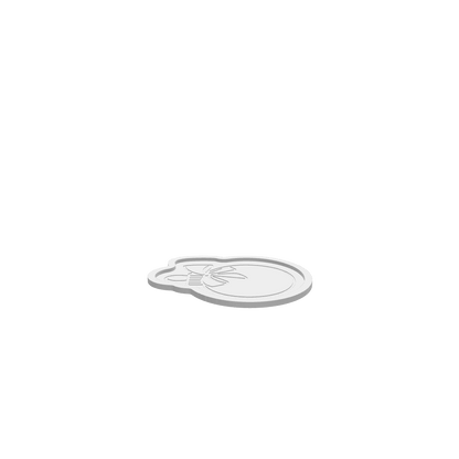 A 3D render of a CNC file showing a Holiday Ornament Tray designed for festive décor display.
