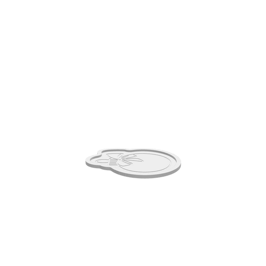 A 3D render of a CNC file showing a Holiday Ornament Tray designed for festive décor display.