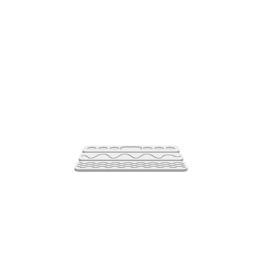 A 3D render of a CNC file showing kids marble boards designed with rounded edges and interactive marble tracks.