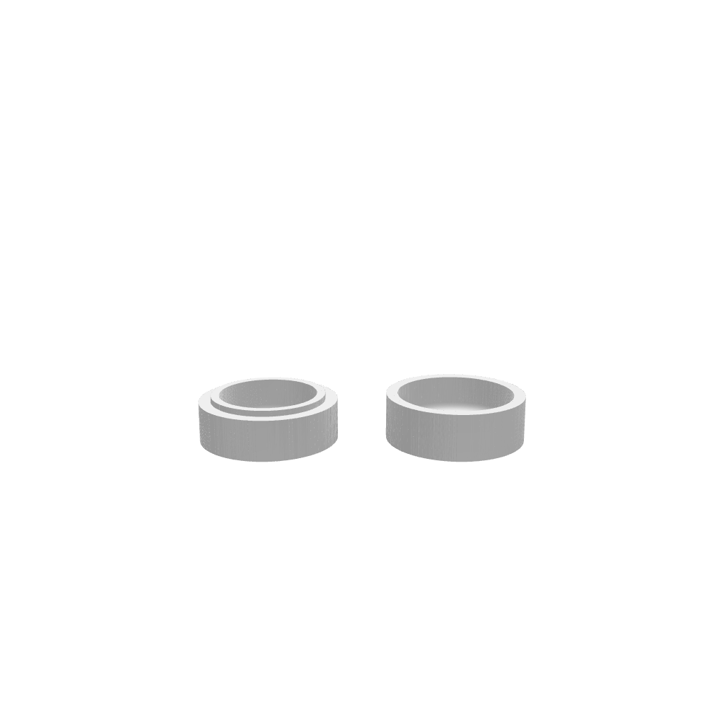 A 3D render of CNC file showing a small round jewellery box 