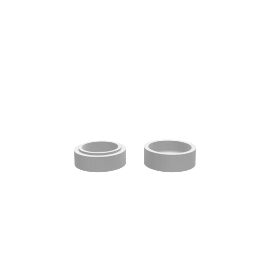A 3D render of CNC file showing a small round jewellery box 