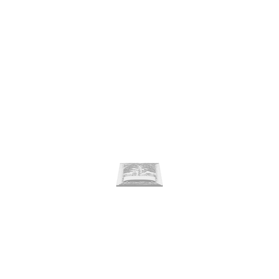 3D render of CNC file showing a Medieval Family Tree 3D Carve with ornate patterns and dimensional depth