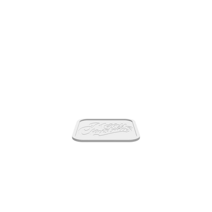 A 3D render of a CNC file showing a Merry Christmas tray design.