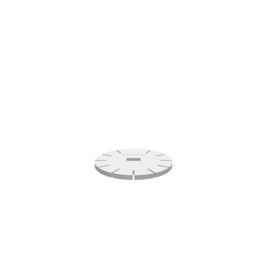 A 3D render of CNC file showing a minimalist one-sided clock design, featuring a sleek and simple look ideal for home or office décor projects.