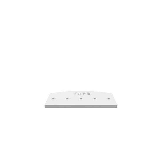 3D render of CNC file showing a minimalist tape roll holder
