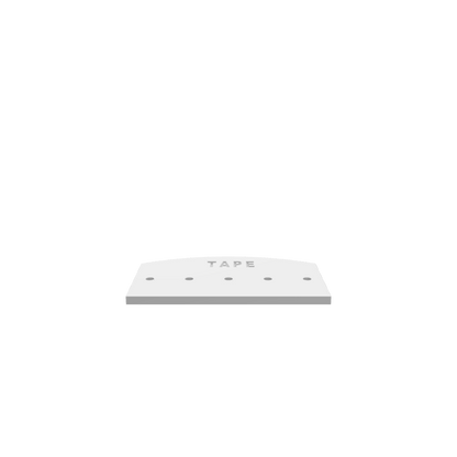 3D render of CNC file showing a minimalist tape roll holder