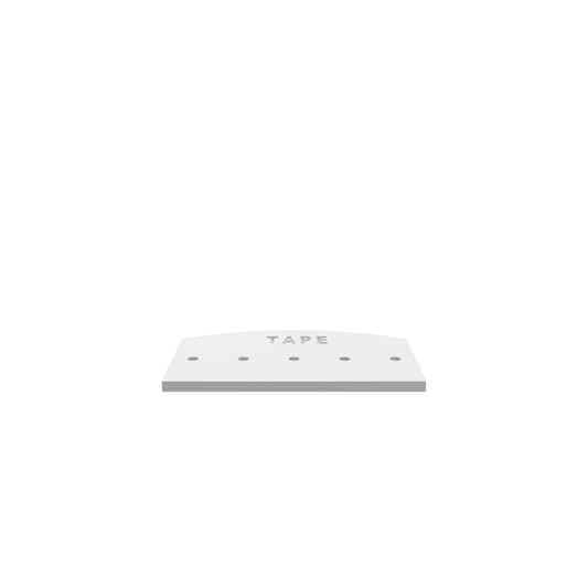 3D render of CNC file showing a minimalist tape roll holder