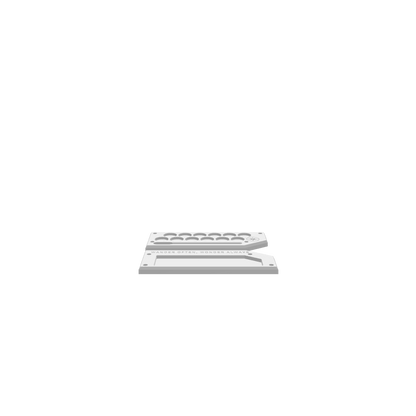 A 3D render of CNC file showing a Modern Travel Paint Set design with the phrase “Wonder Often Wander Always”