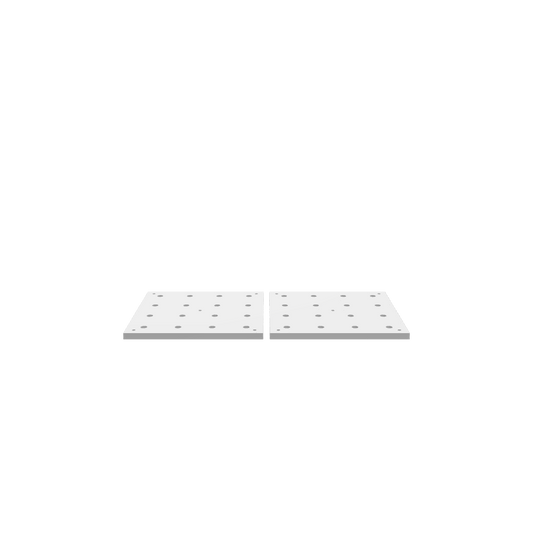 3D render of CNC file showing Modular Wasteboard Tiles 16x16 inches 