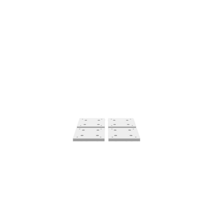 A 3D render of a CNC file showing Modular Wasteboard Tiles in 8x8 inch size