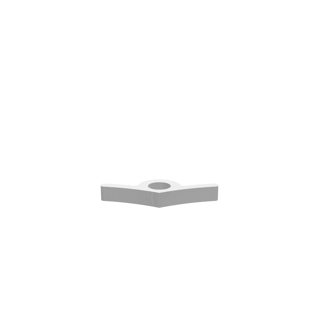 3D render of CNC file showing a Nautical Thumb Holder with nautical-themed design elements.