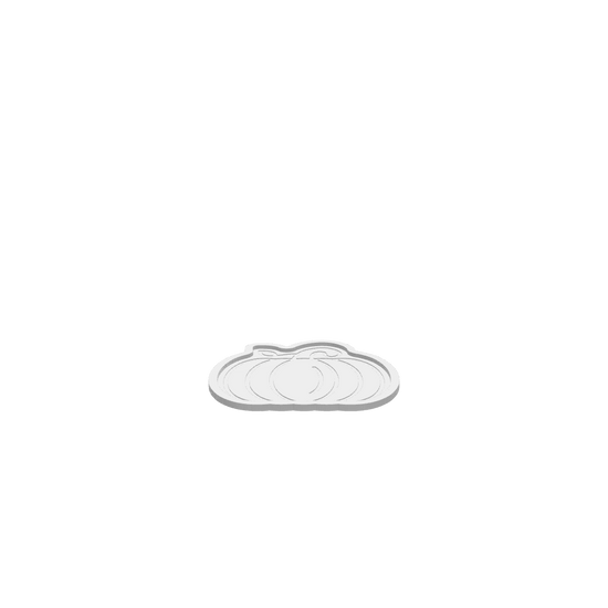 3D render of CNC file showing a rustic pumpkin shaped fall tray 