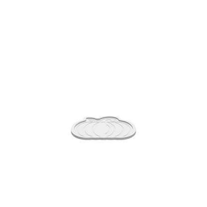 3D render of CNC file showing a rustic pumpkin shaped fall tray 